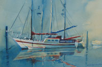 Harry Bloom Watercolour Boats